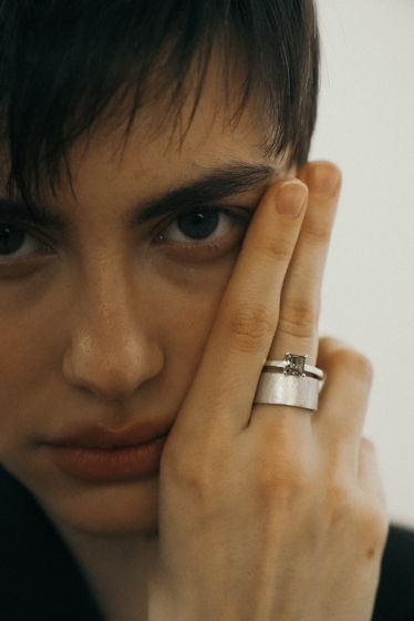 Кольцо из серебра КВАДРАТ