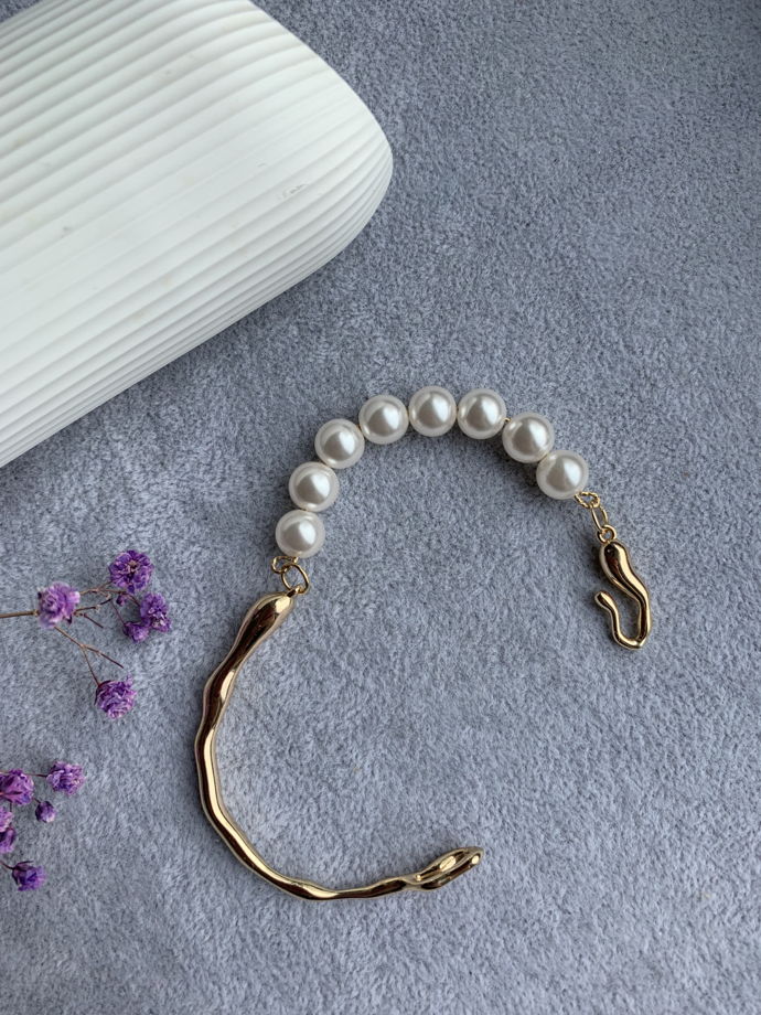 Браслет с жемчугом Майорка «Застывшее мгновение»