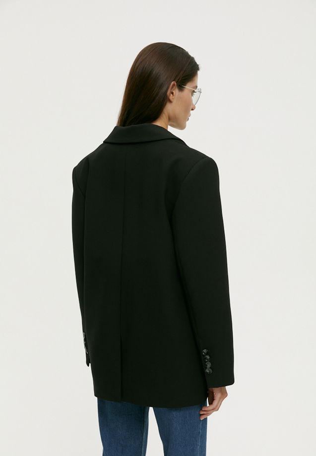 Пиджак oversize черного цвета