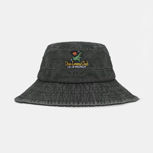 ПАНАМА DINO LOVERS CLUB WASHED ЧЕРНАЯ