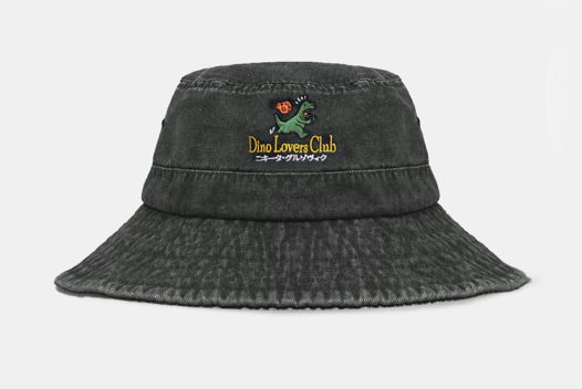 ПАНАМА DINO LOVERS CLUB WASHED ЧЕРНАЯ