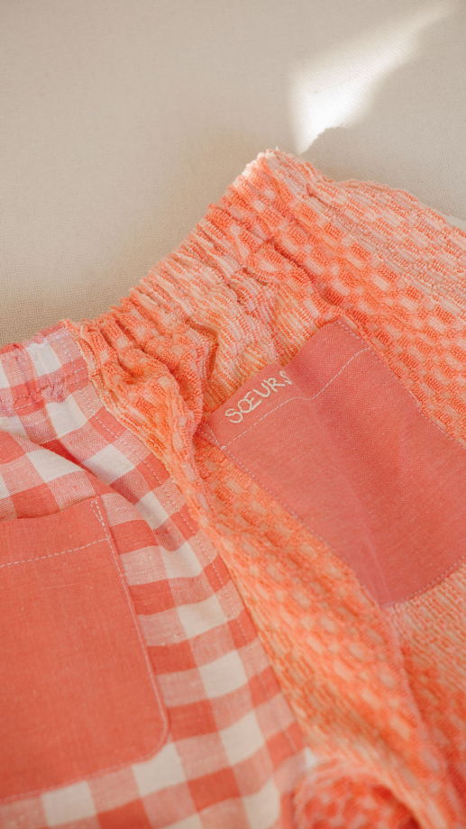 Розовые Шорты из Двух Частей/Pink Parted Shorts