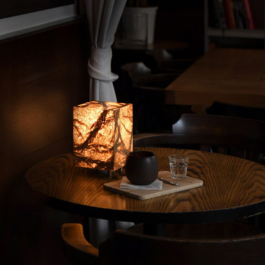 VIAPLANT Columna Mini Calam-Triticum - декоративная настольная лампа из соломы и вейника