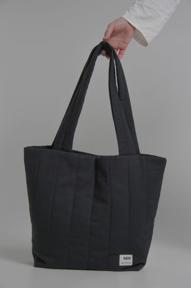 Стеганая сумка-шоппер ручной работы из 100% хлопка