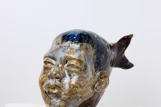 Скульптура "Я - рыба", керамика