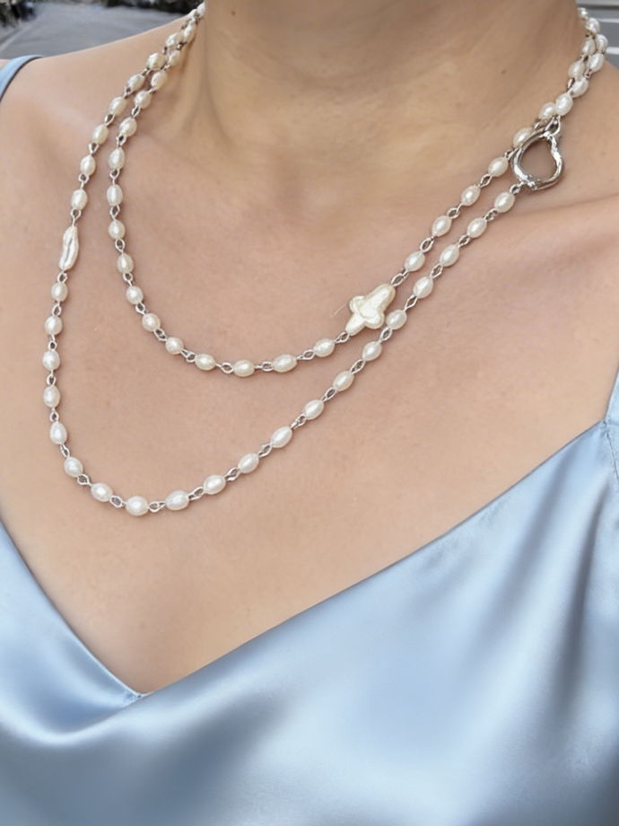 Сотуар / колье длинное из жемчуга