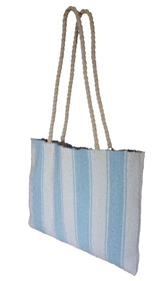 Домотканая сумка шоппер из хлопка в морском стиле