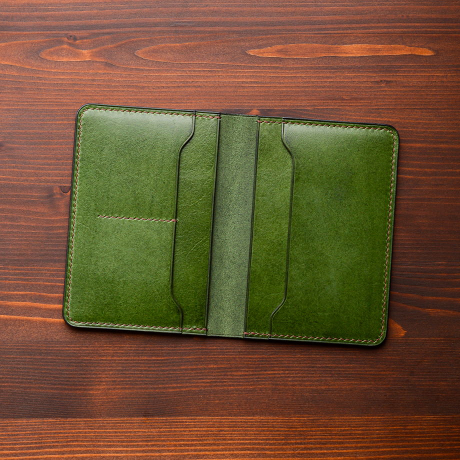 Портмоне для документов из натуральной кожи Summer Green