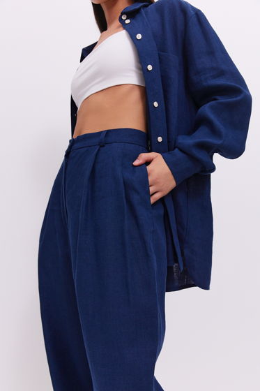 Брюки из мягкого льна (палитра Ploomi)