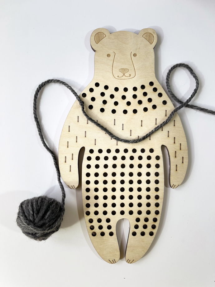 Творческий набор "Три медведя" из натуральных материалов