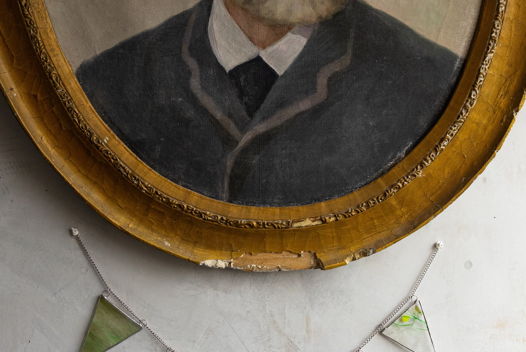 Гирлянда-флажки из цветного стекла