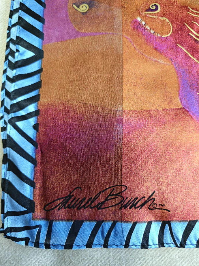 Шёлковый шарф Laurel Burch "Дикие скакуны" (Wild Stallions)
