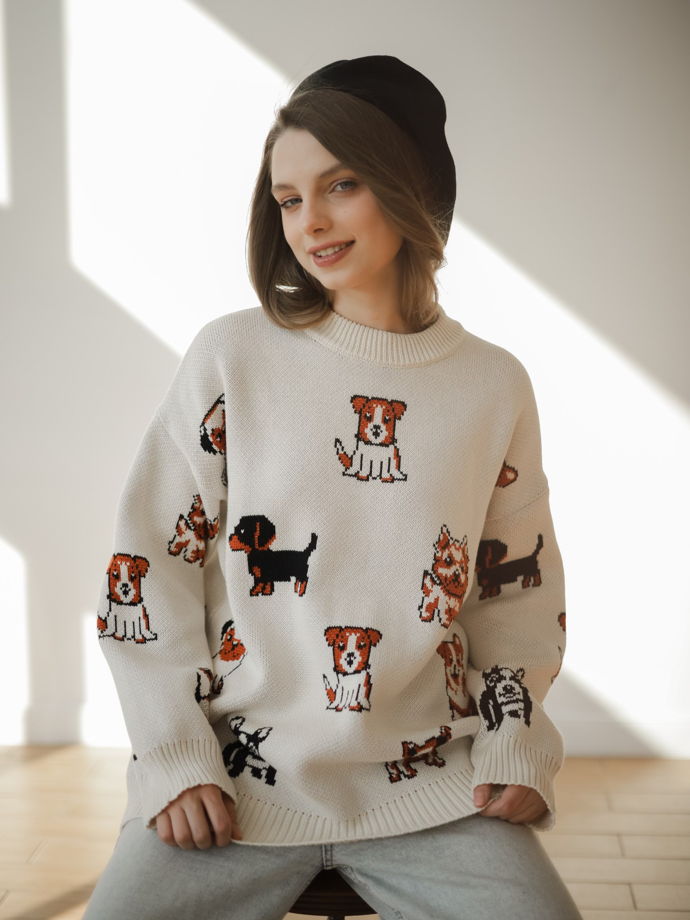 Свитер с собаками