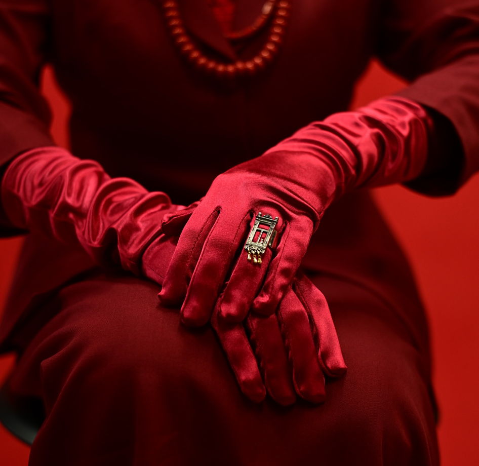 Кольцо "Оконце" в мельхиоре