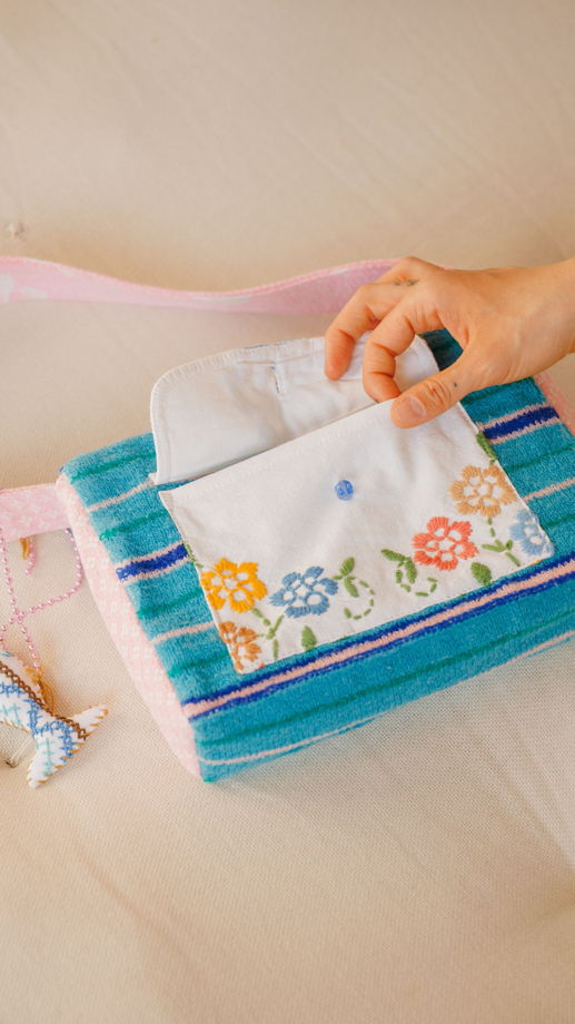 Сумка Розовая в Полоску/Striped and Pink Bag