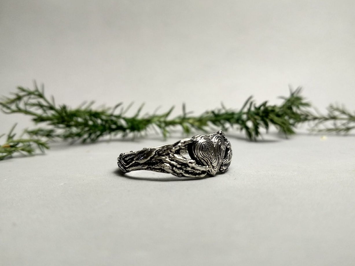 Кладдахское кольцо в эльфийском стиле, серебро, размер 15,5 - 20