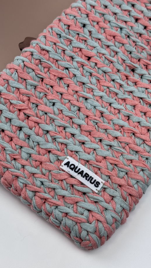 Чехол для ноутбука MacBook 13” розово-бирюзовый