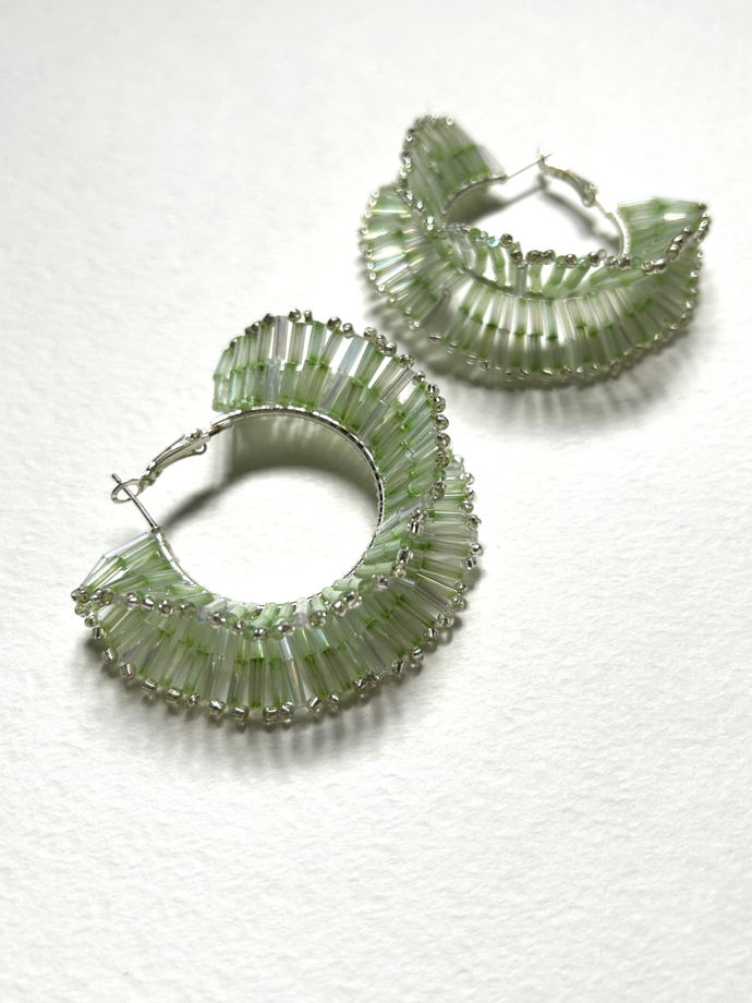 Серьги из стекляруса «Крамской»