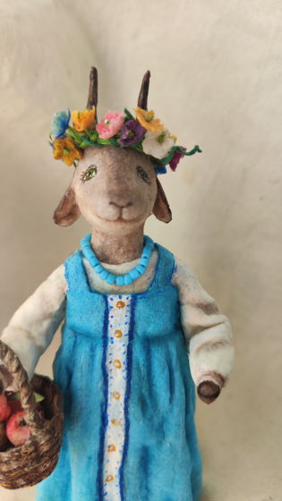 Ватная ёлочная игрушка