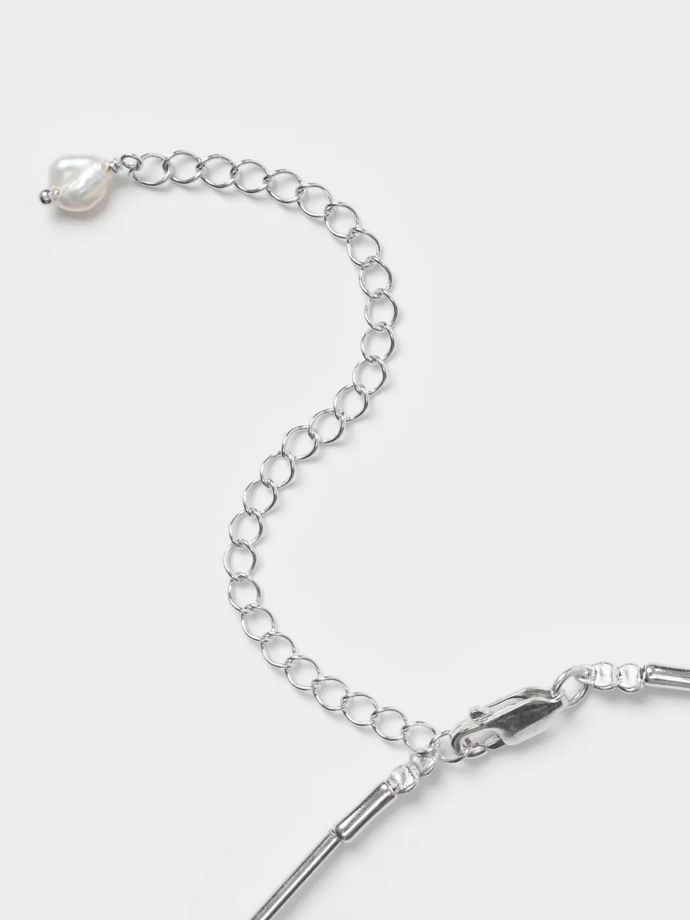 Браслет из лунного камня с подвесом звёздочка