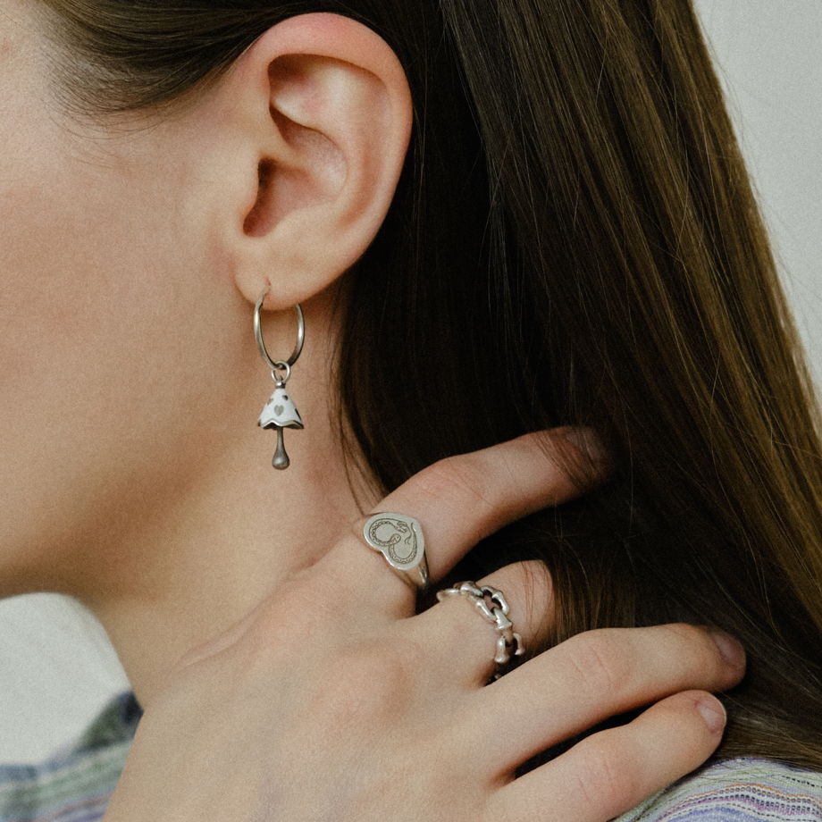 Моно серьга Mush mini