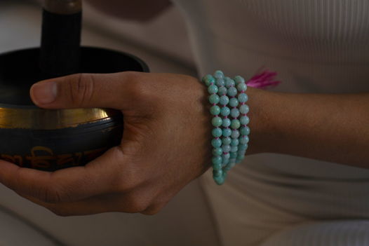 Четки-мала из амазонита 'mala beads'