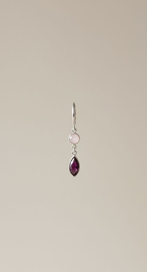 Серьги с природными минералами