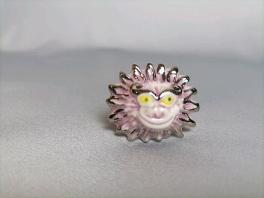 Перстень Дракон большой из фарфора в платине