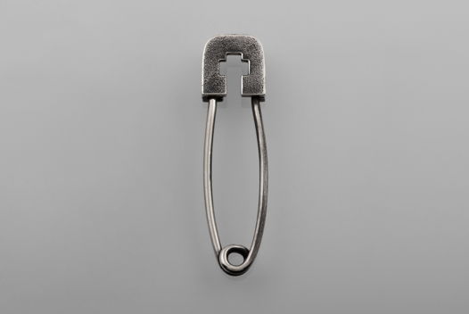 серьга Булавка 30мм с петлёй HUSS