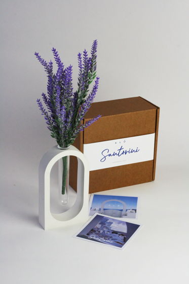 Флористическая ваза с колбой для цветов KLO "Santorini"