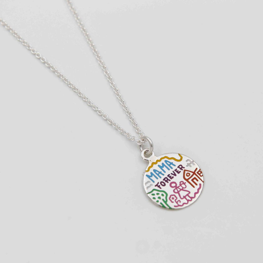 Подвеска MAMA FOREVER рисунок цветной