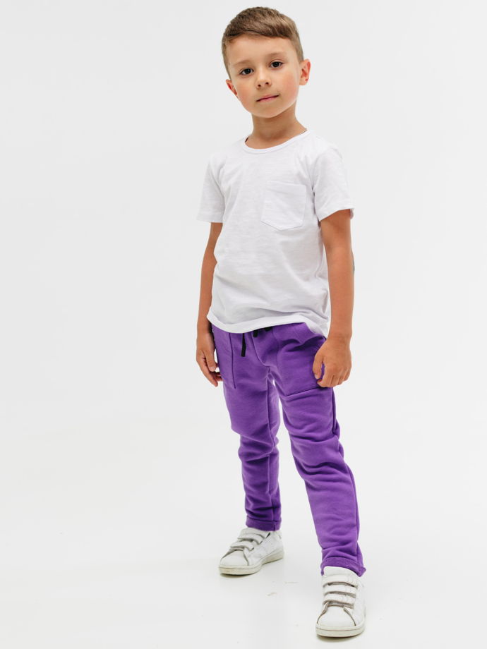 Штаны детские без начеса фиолетовые вери-пери