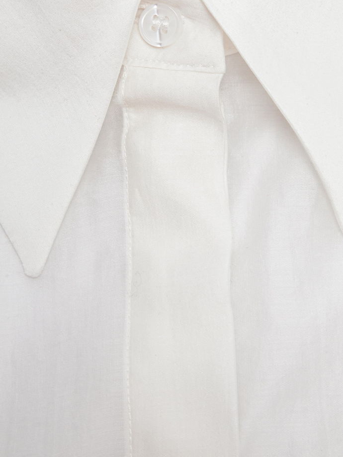 Рубашка полупрозрачная из хлопка с вискозой