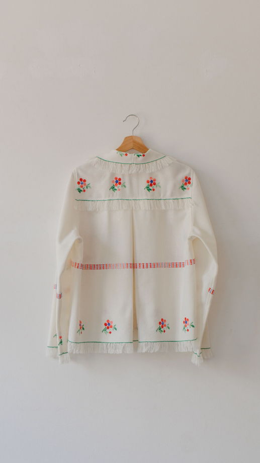 Рубашка с Бахромой на Кокетке/Fringed Yoke Long Sleeve Shirt