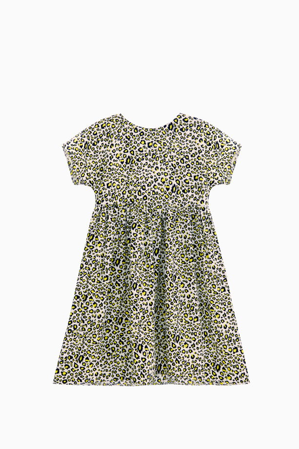Леопардовое платье из вискозы для девочек
