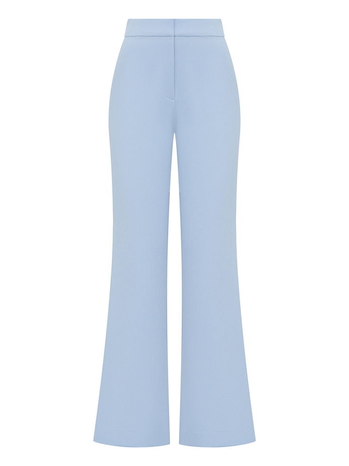 Брюки клеш, голубой