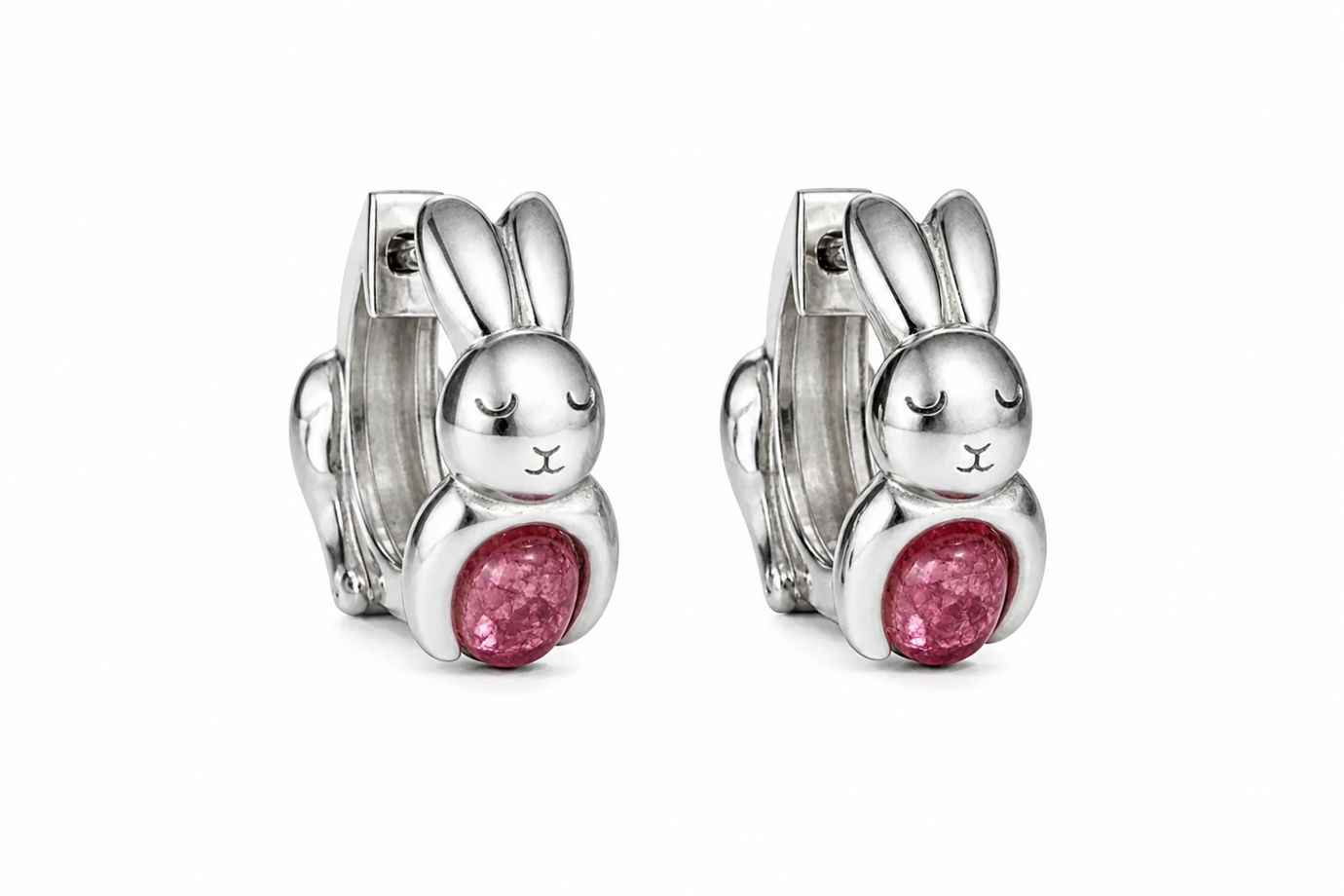 Серьги «Lumen rabbits» турмалин