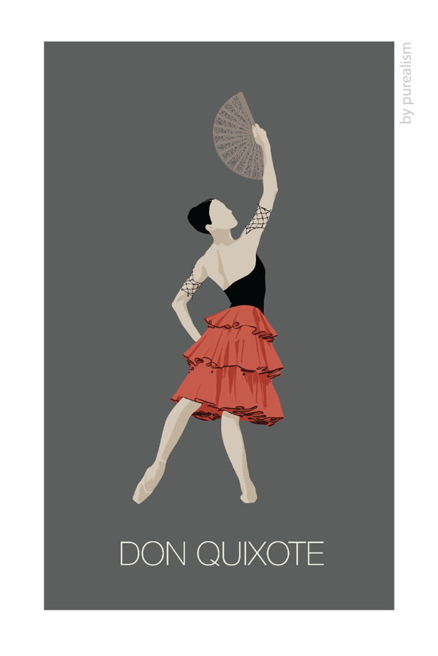 Открытка балет "Дон Кихот" формата 10х15см