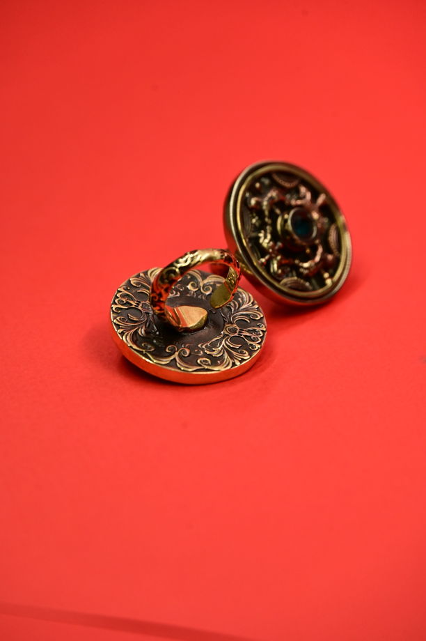 Кольцо "Карусель" в мельхиоре