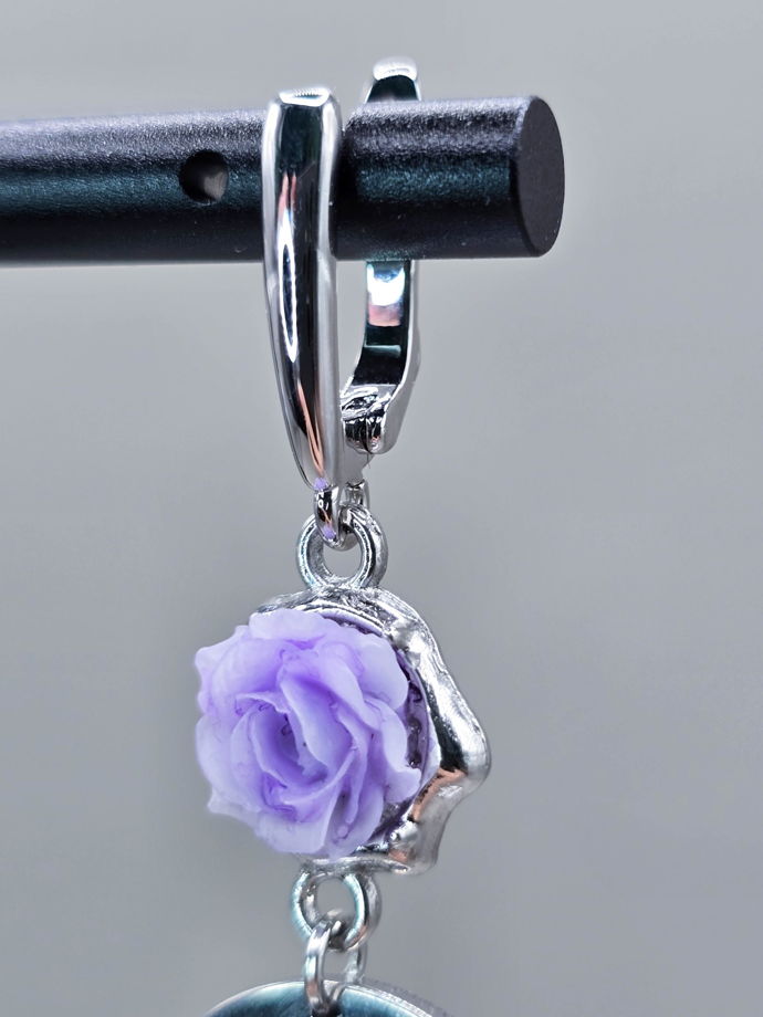 Серьги с английским замком "Тайна"