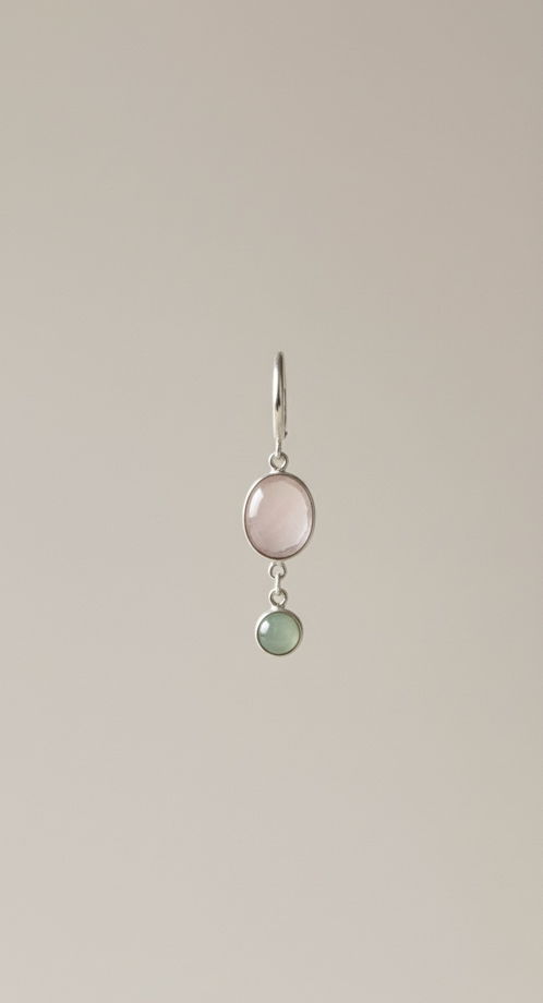 Серьги с природными минералами