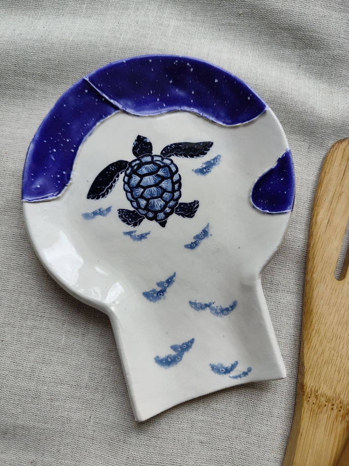 Подставка-держатель для кухонной утвари "Морская черепаха"
