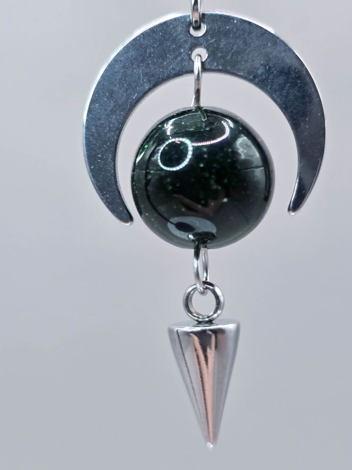 Серьги с английским замком "Тайна"