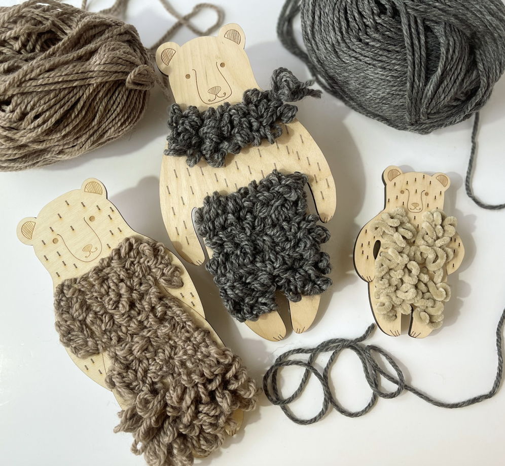 Творческий набор "Три медведя" из натуральных материалов