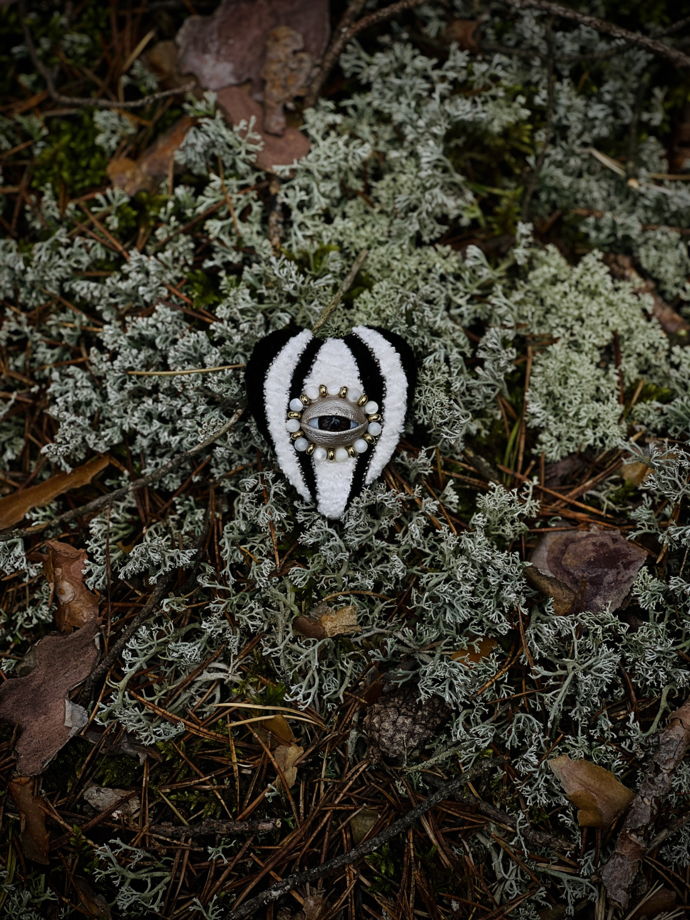 Брошь Сердце с глазом Всевидящее око таро брошка необычный подарок