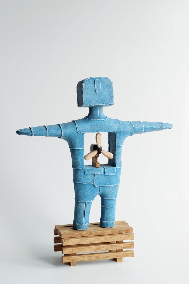 Скульптура "Пилот" (синий вариант)