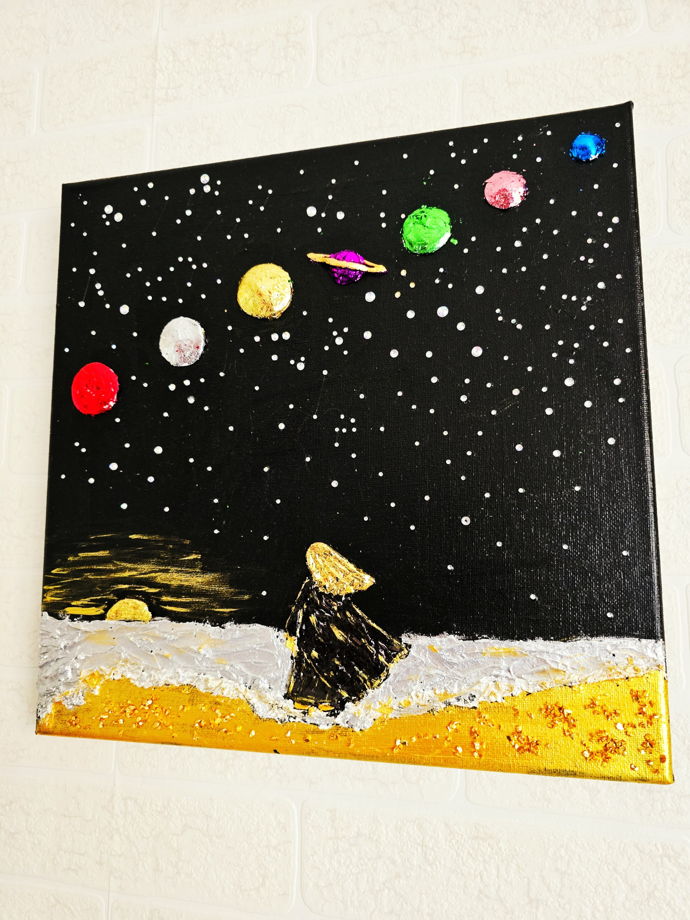 Объемная картина со стразами "Парад планет"