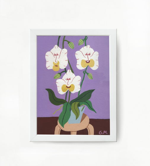 "Orchids" картина в раме