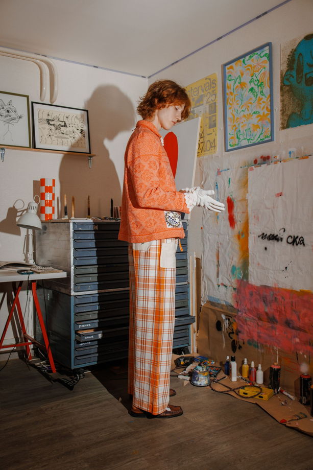 Красная Куртка с Карманами/Red Fringed Jacket