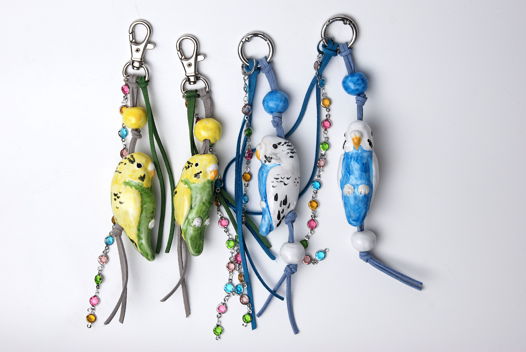 Обвес на сумку волнистый попугай